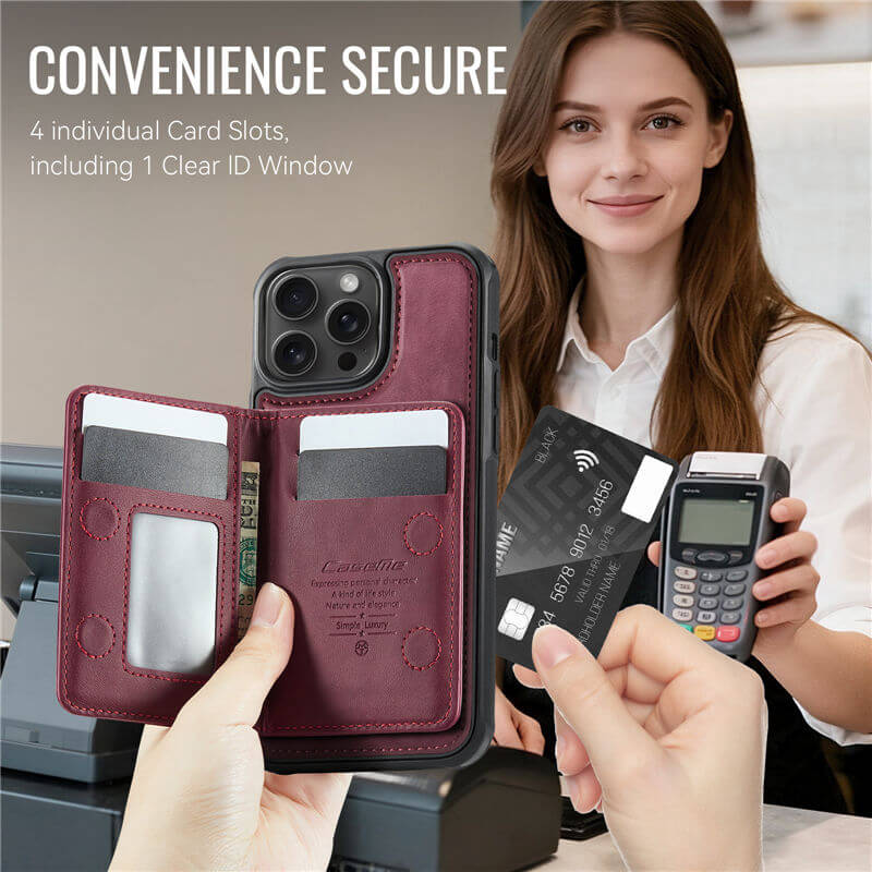 CaseMe iPhone 13 Pro Max 2-in-1 Detachable Magnetic Wallet Case