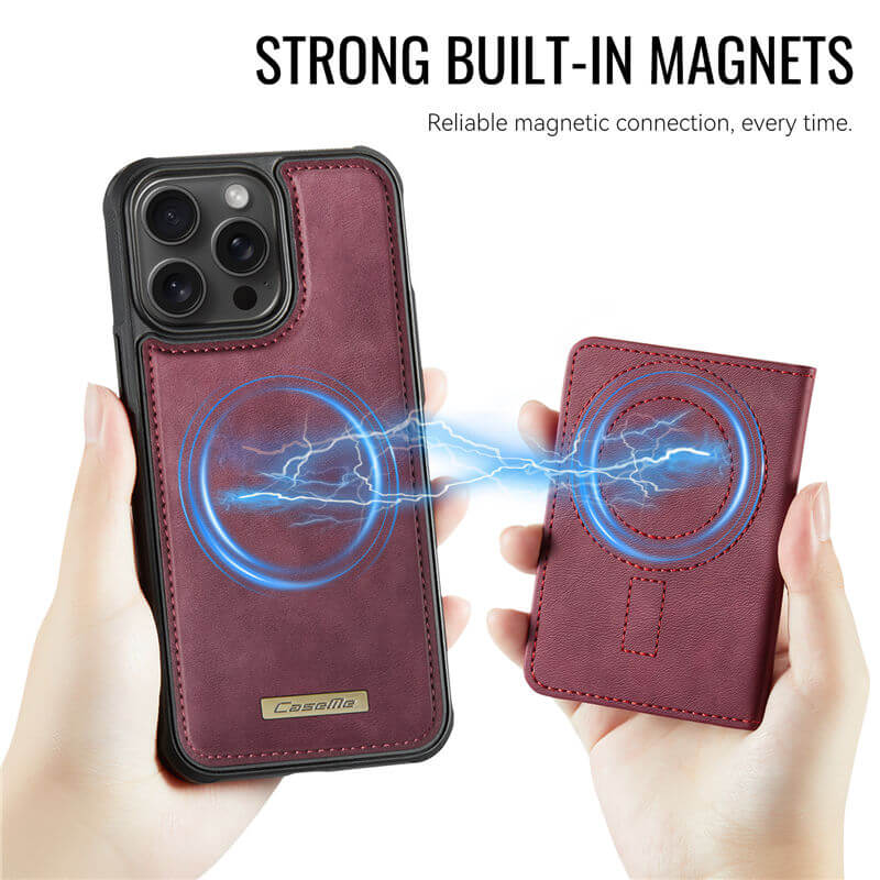 CaseMe iPhone 13 Pro Max 2-in-1 Detachable Magnetic Wallet Case