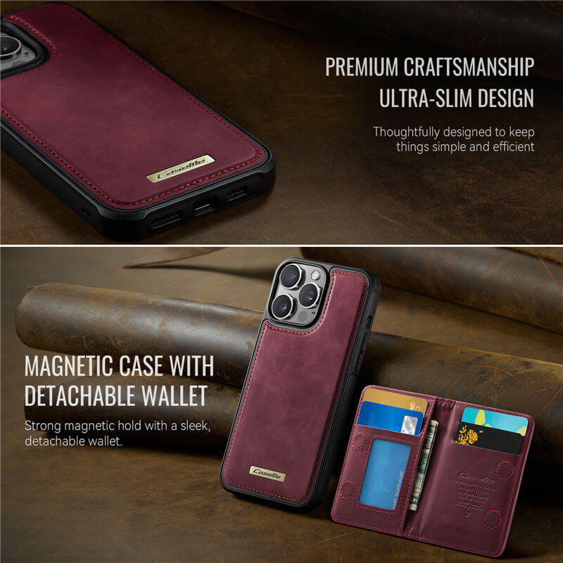 CaseMe iPhone 13 Pro Max 2-in-1 Detachable Magnetic Wallet Case