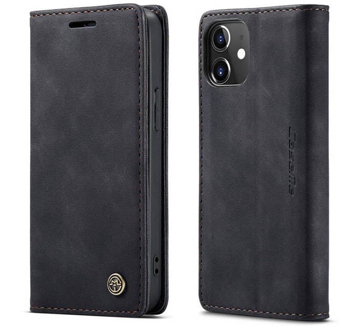 CaseMe iPhone 12 Mini Wallet Kickstand Magnetic Flip Leather Case