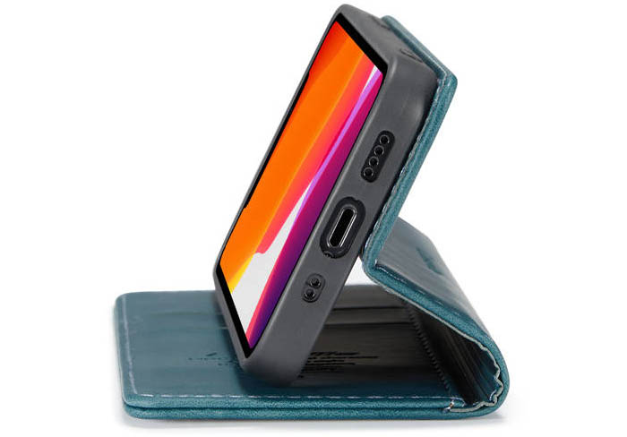 CaseMe iPhone 12 Mini Wallet Kickstand Magnetic Flip Leather Case