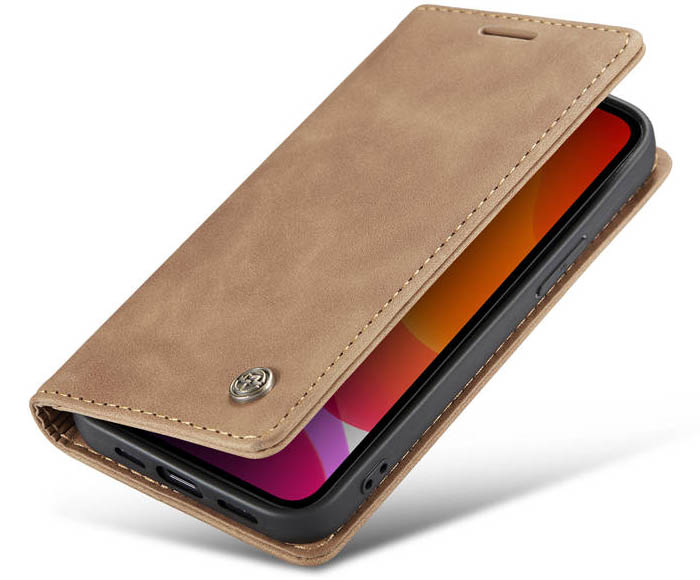 CaseMe iPhone 12 Mini Wallet Kickstand Magnetic Flip Leather Case