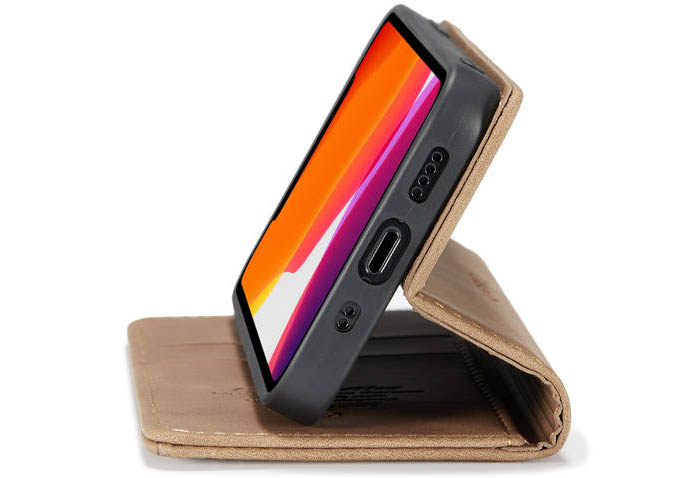 CaseMe iPhone 12 Mini Wallet Kickstand Magnetic Flip Leather Case
