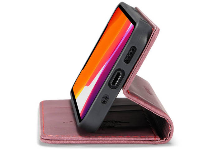 CaseMe iPhone 12 Mini Wallet Kickstand Magnetic Flip Leather Case