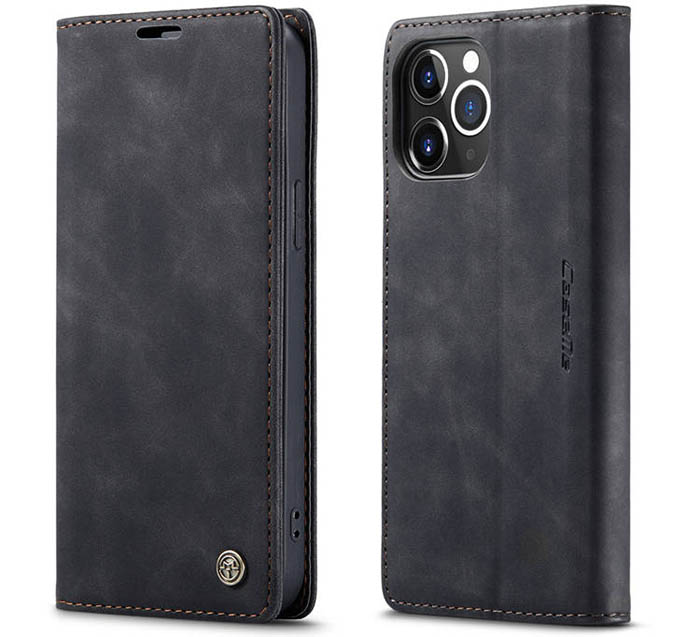 CaseMe iPhone 12 Pro Wallet Kickstand Magnetic Flip Leather Case