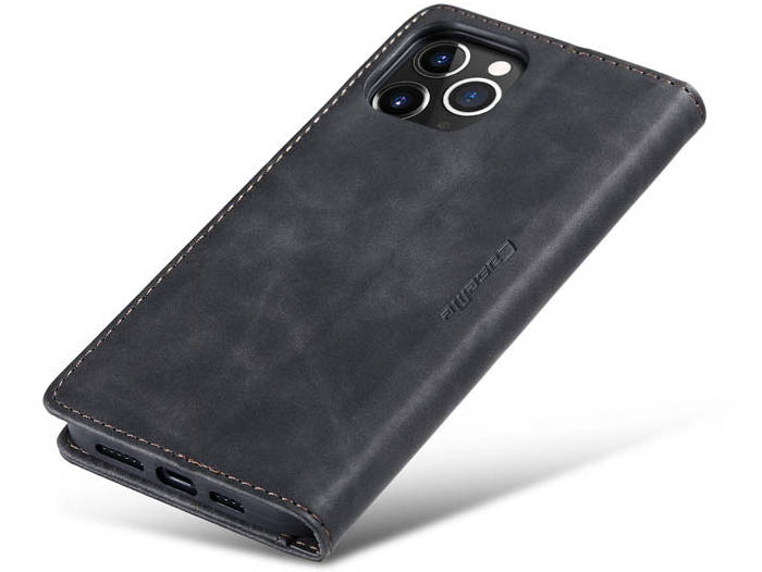 CaseMe iPhone 12 Pro Wallet Kickstand Magnetic Flip Leather Case