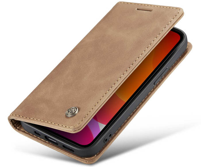 CaseMe iPhone 12 Pro Wallet Kickstand Magnetic Flip Leather Case