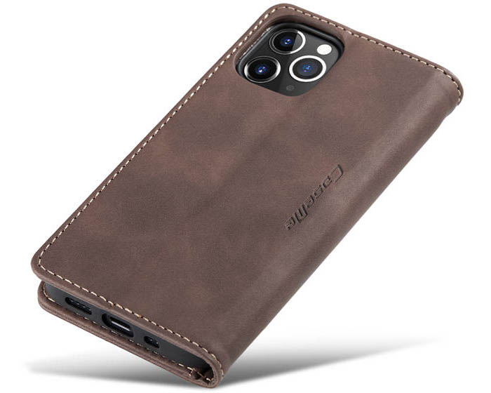 CaseMe iPhone 12 Pro Wallet Kickstand Magnetic Flip Leather Case