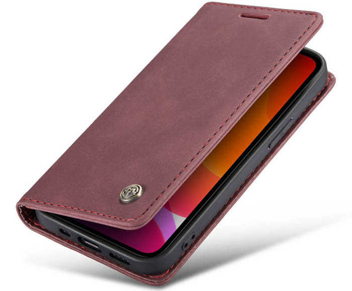 CaseMe iPhone 12 Pro Max Wallet Kickstand Magnetic Flip Leather Case