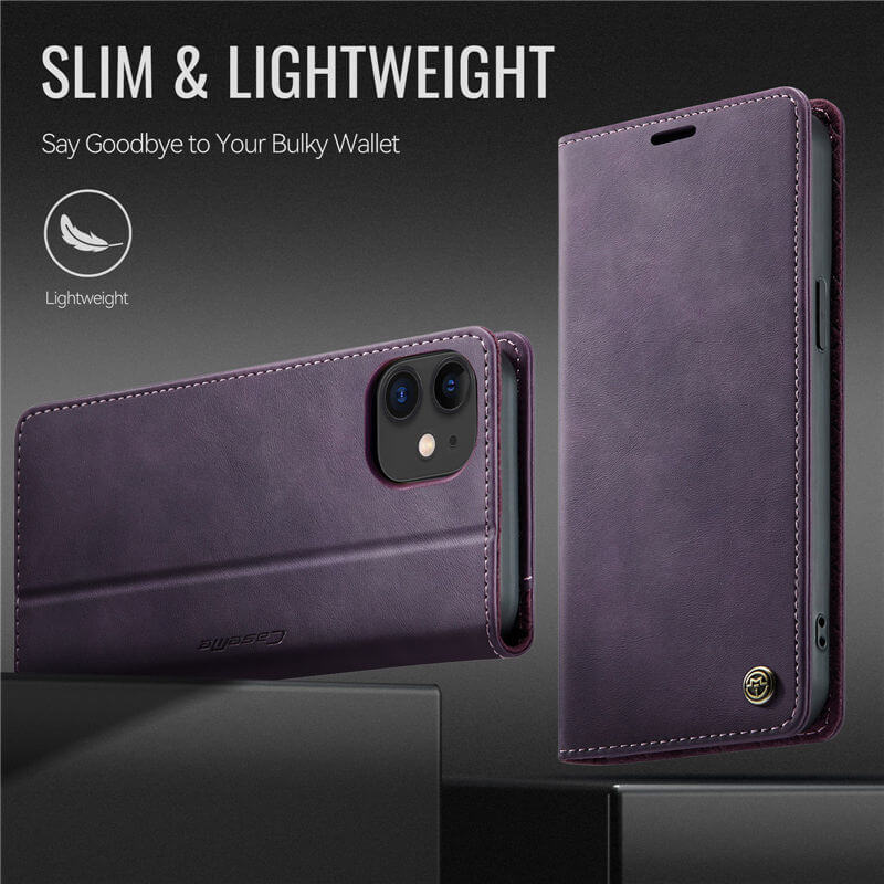 CaseMe iPhone 12 Mini Magnetic Wallet Case with RFID Blocking