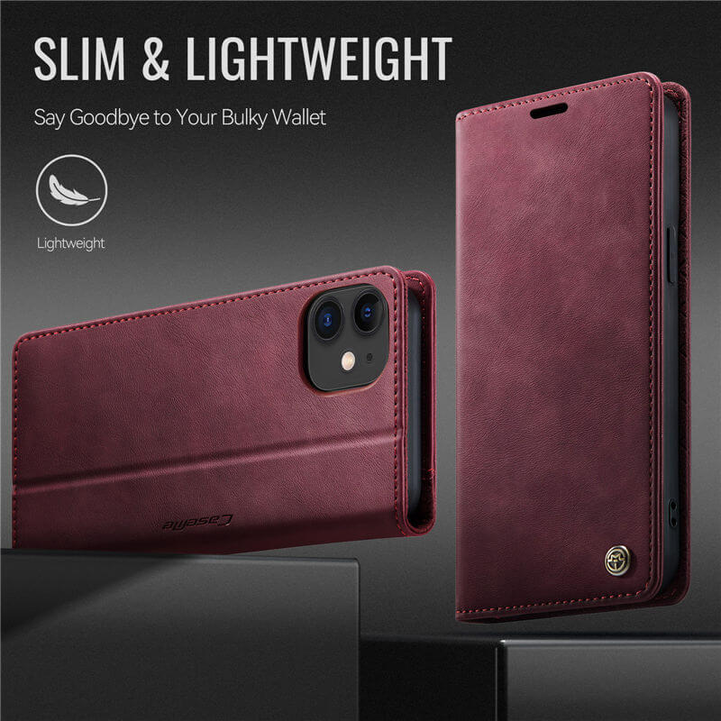 CaseMe iPhone 12 Mini Magnetic Wallet Case with RFID Blocking