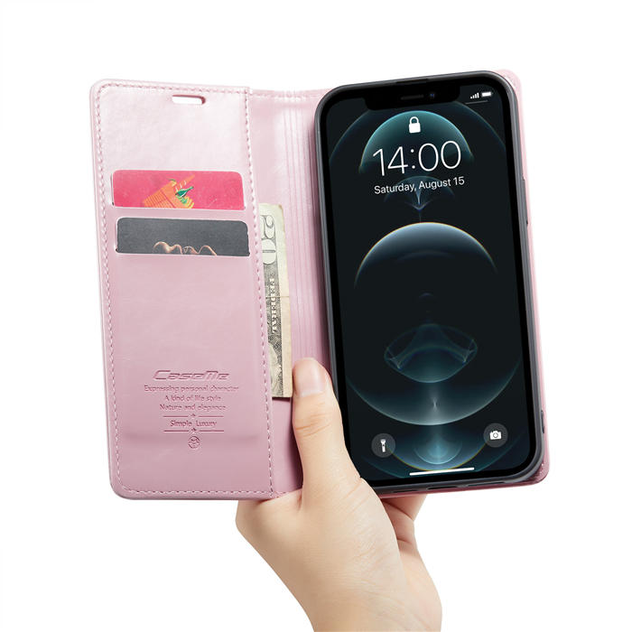 CaseMe iPhone 12/12 Pro Wallet Kickstand Magnetic Flip Case