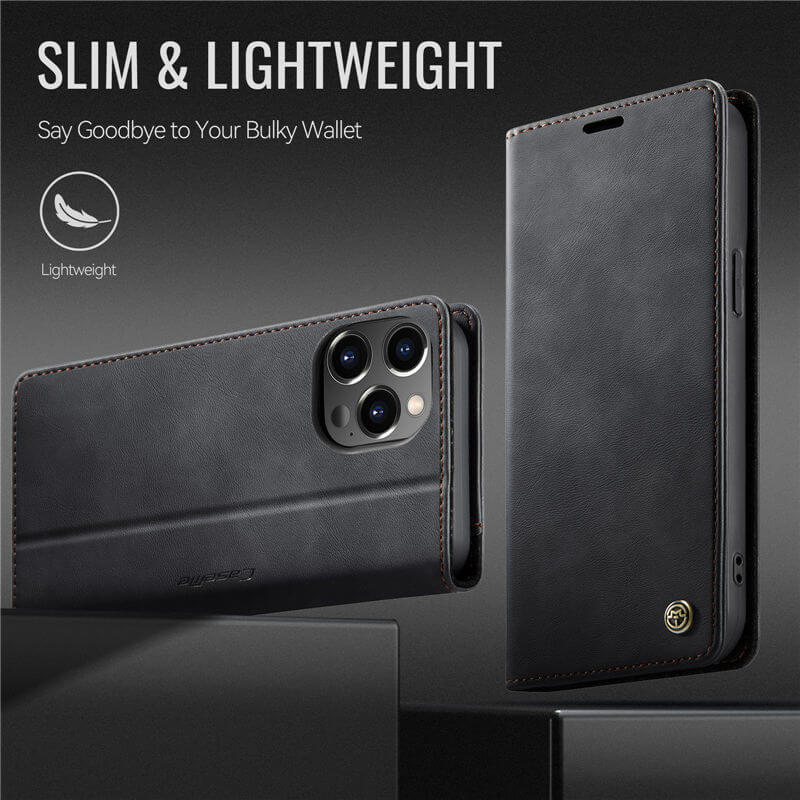 CaseMe iPhone 12/12 Pro Magnetic Wallet Case with RFID Blocking