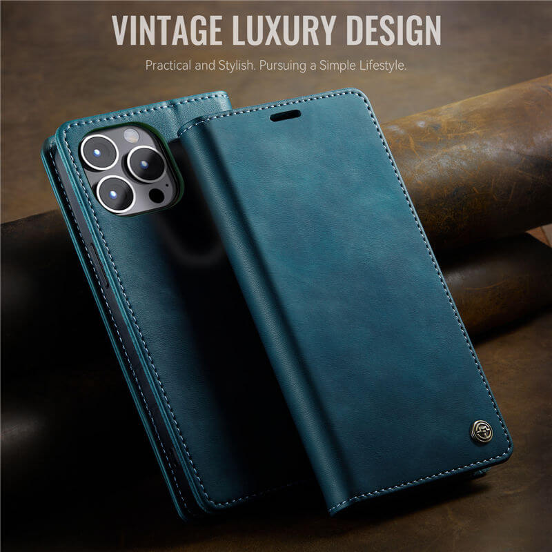 CaseMe iPhone 12/12 Pro Magnetic Wallet Case with RFID Blocking