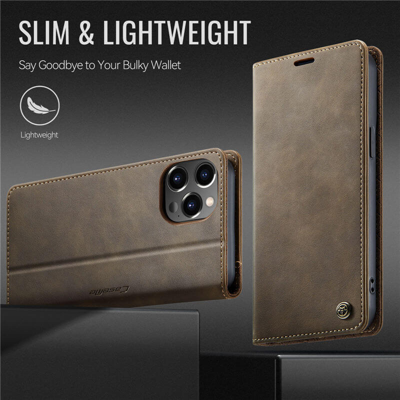 CaseMe iPhone 12 Pro Max Magnetic Wallet Case with RFID Blocking