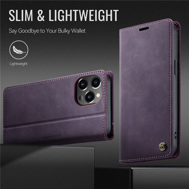 CaseMe iPhone 12/12 Pro Magnetic Wallet Case with RFID Blocking