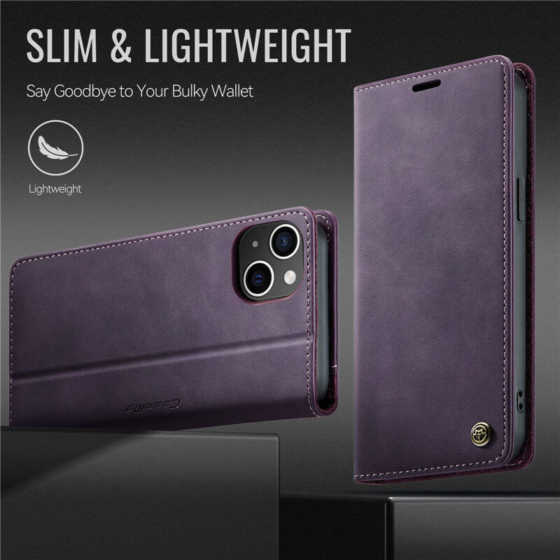 CaseMe iPhone 13 Mini Magnetic Wallet Case with RFID Blocking