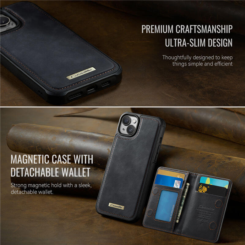 CaseMe iPhone 14 2-in-1 Detachable Magnetic Wallet Case
