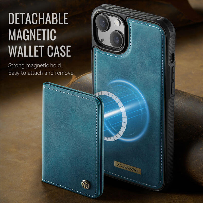 CaseMe iPhone 14 2-in-1 Detachable Magnetic Wallet Case