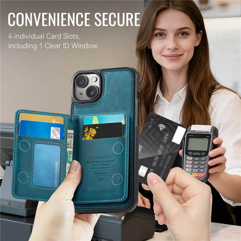 CaseMe iPhone 14 2-in-1 Detachable Magnetic Wallet Case