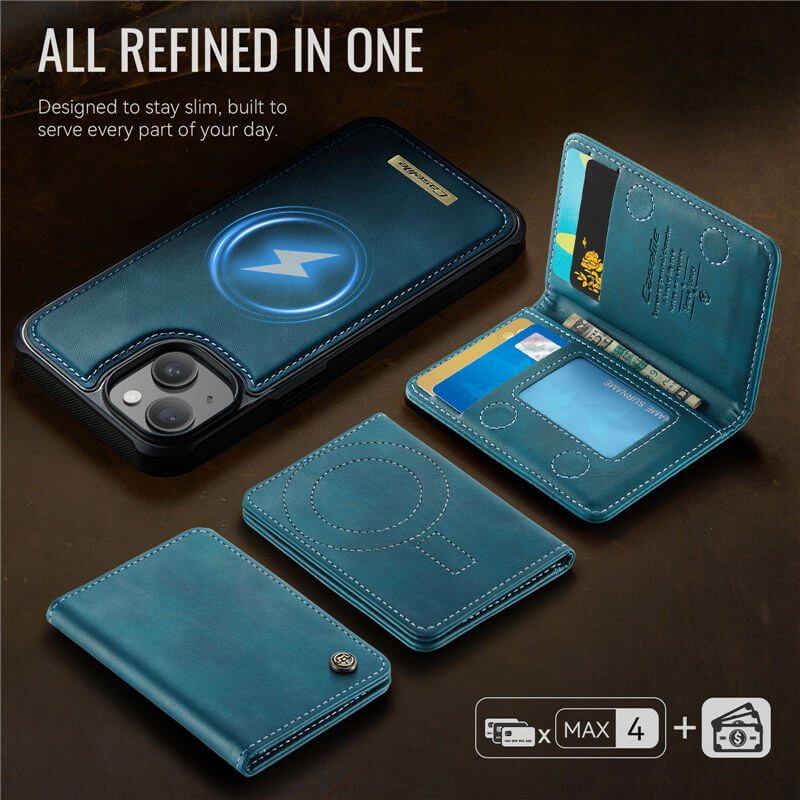 CaseMe iPhone 14 2-in-1 Detachable Magnetic Wallet Case