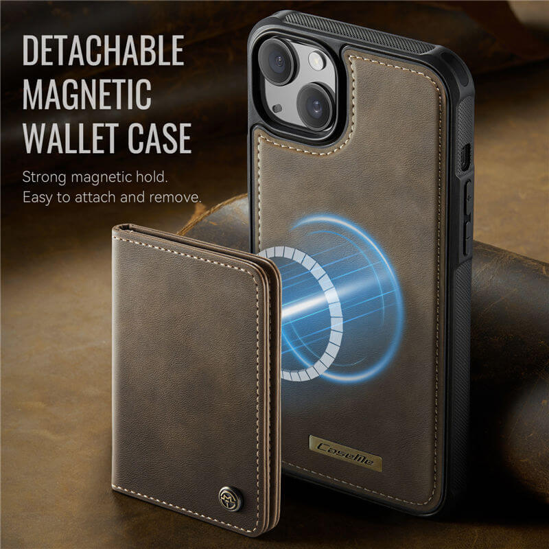 CaseMe iPhone 13 2-in-1 Detachable Magnetic Wallet Case
