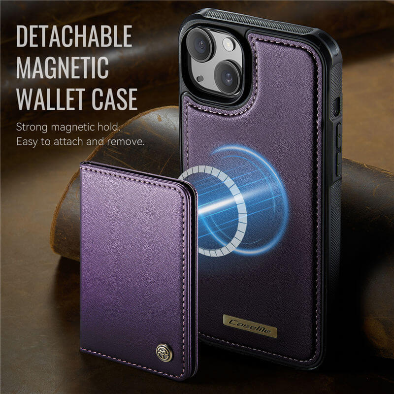 CaseMe iPhone 14 2-in-1 Detachable Magnetic Wallet Case