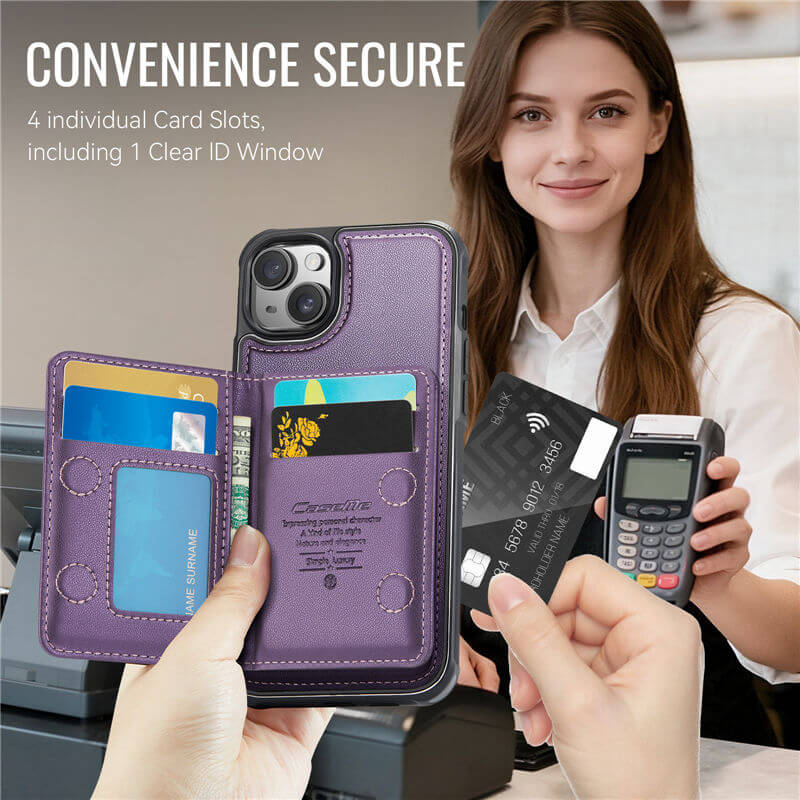 CaseMe iPhone 14 2-in-1 Detachable Magnetic Wallet Case