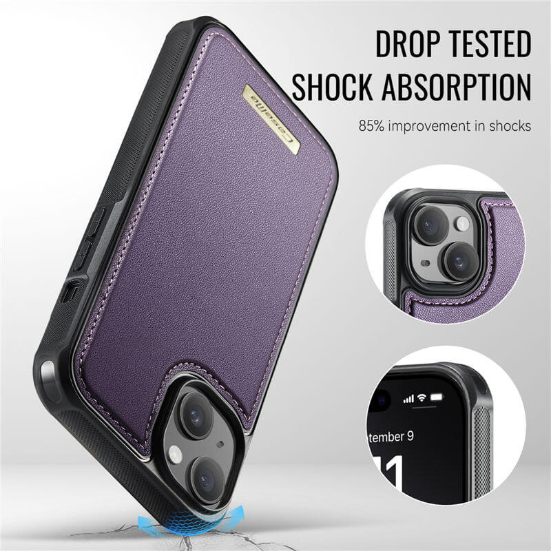 CaseMe iPhone 14 2-in-1 Detachable Magnetic Wallet Case