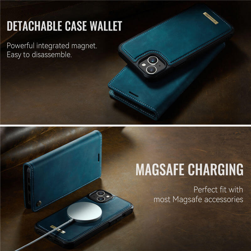 CaseMe iPhone 14 2-in-1 Magnetic Wallet Case