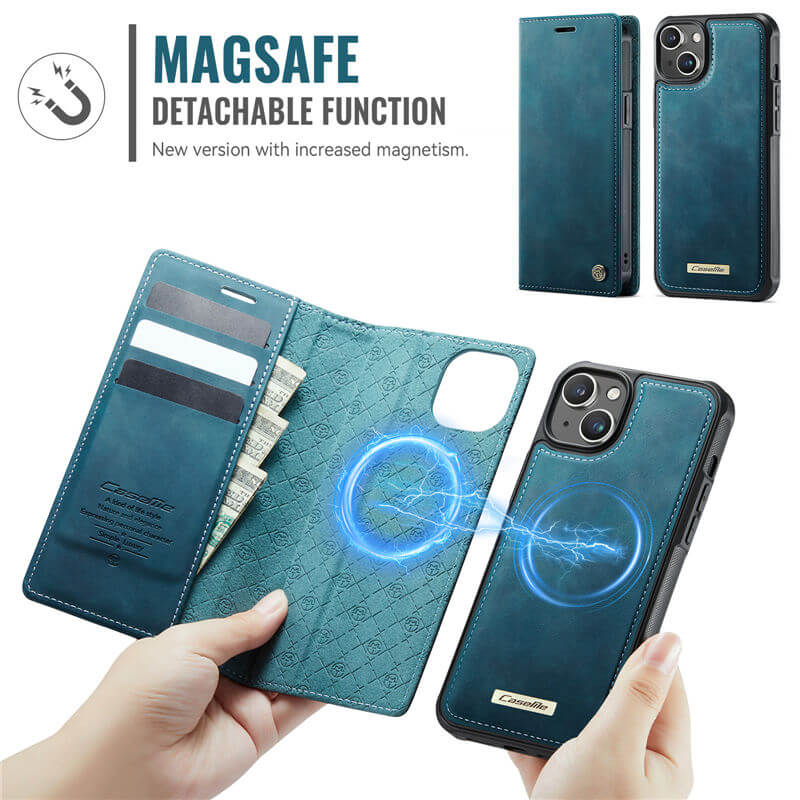 CaseMe iPhone 14 2-in-1 Magnetic Wallet Case
