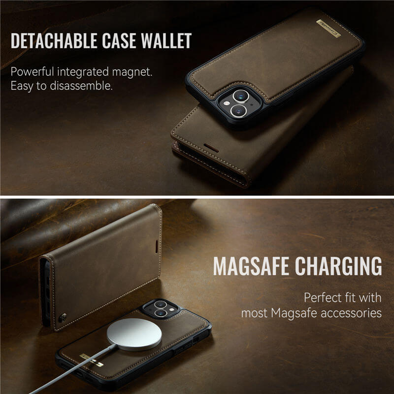 CaseMe iPhone 13 2-in-1 Magnetic Wallet Case