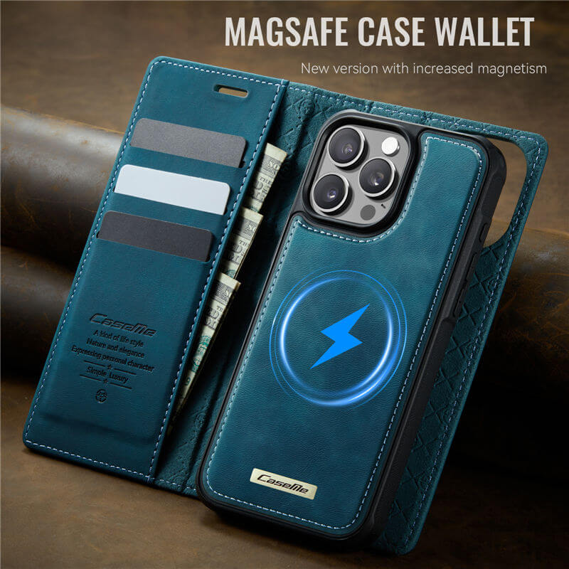 CaseMe iPhone 14 Pro Max 2-in-1 Magnetic Wallet Case