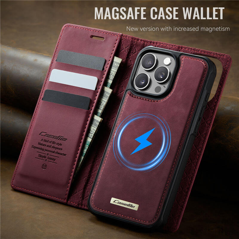 CaseMe iPhone 13 Pro 2-in-1 Magnetic Wallet Case