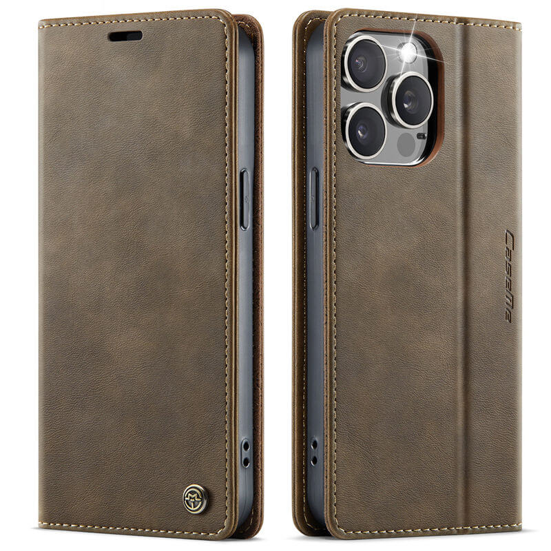CaseMe iPhone 13 Pro Magnetic Wallet Case with RFID Blocking
