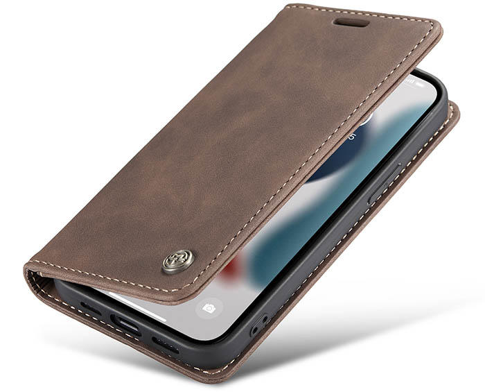 CaseMe iPhone 13 Mini Wallet Kickstand Magnetic Flip Leather Case