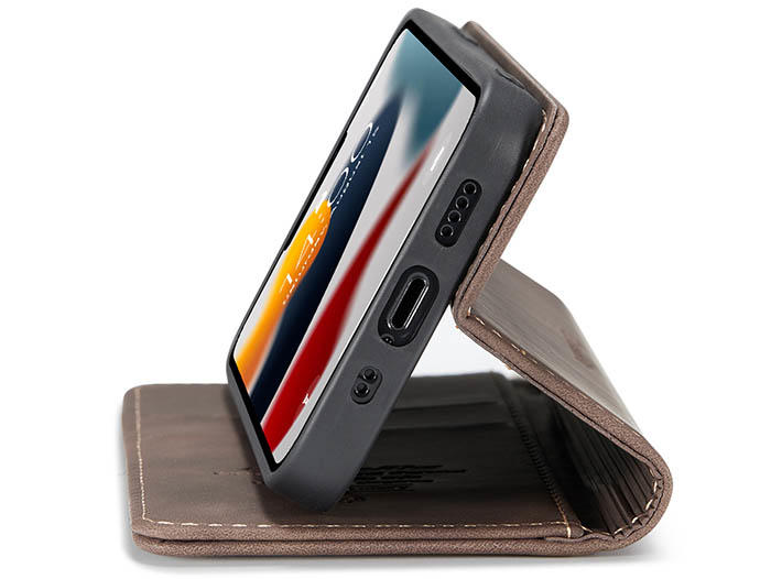 CaseMe iPhone 13 Mini Wallet Kickstand Magnetic Flip Leather Case