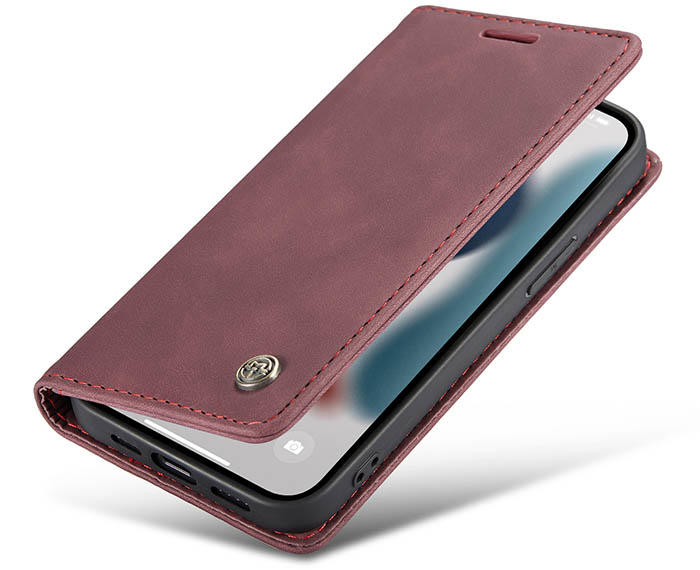 CaseMe iPhone 13 Mini Wallet Kickstand Magnetic Flip Leather Case