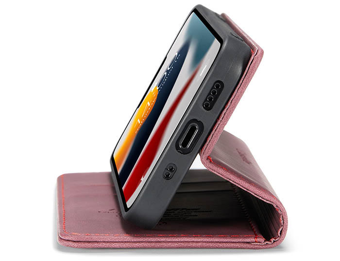 CaseMe iPhone 13 Mini Wallet Kickstand Magnetic Flip Leather Case