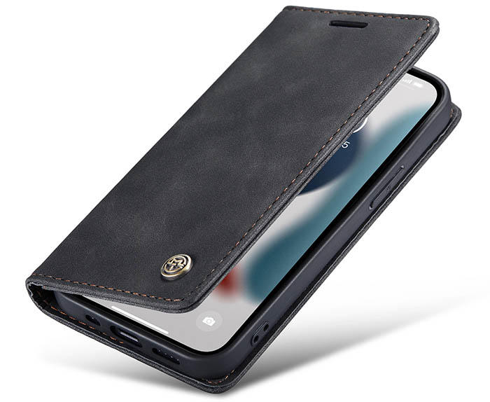 CaseMe iPhone 13 Pro Max Wallet Kickstand Magnetic Flip Leather Case