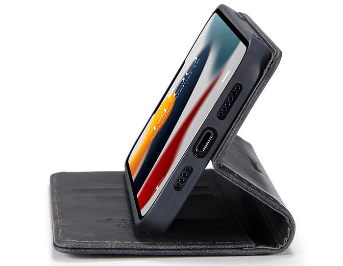 CaseMe iPhone 13 Pro Wallet Kickstand Magnetic Flip Leather Case