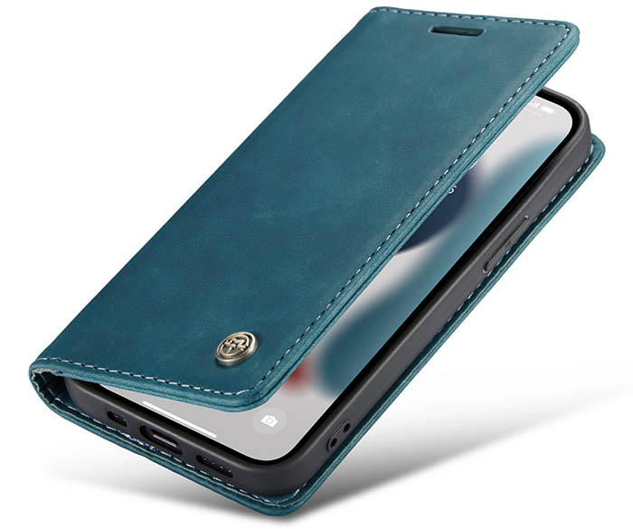 CaseMe iPhone 13 Pro Wallet Kickstand Magnetic Flip Leather Case