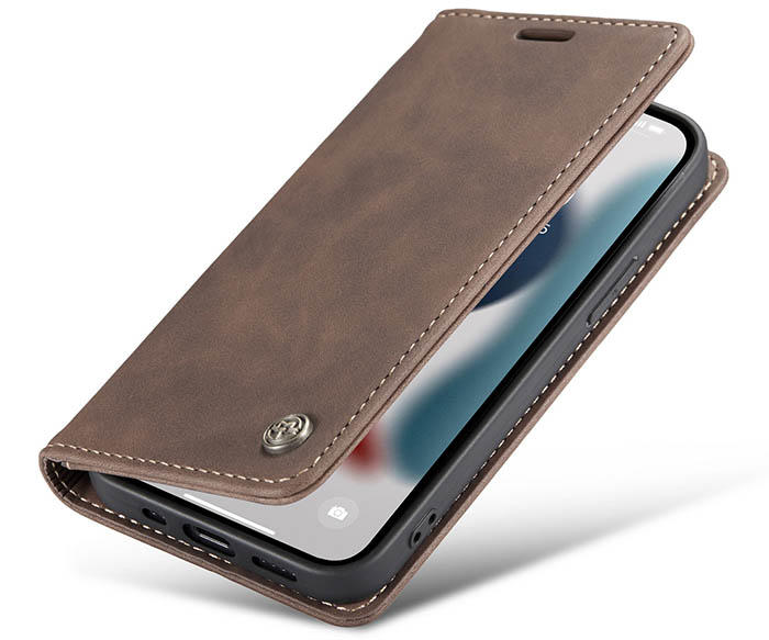 CaseMe iPhone 13 Pro Wallet Kickstand Magnetic Flip Leather Case