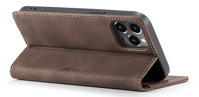 CaseMe iPhone 13 Pro Max Wallet Kickstand Magnetic Flip Leather Case