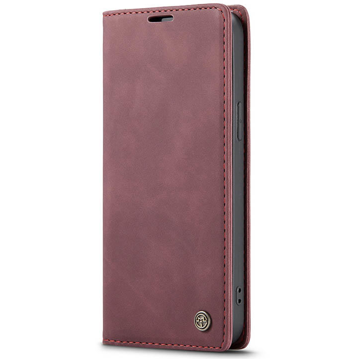 CaseMe iPhone 13 Pro Max Wallet Kickstand Magnetic Flip Leather Case