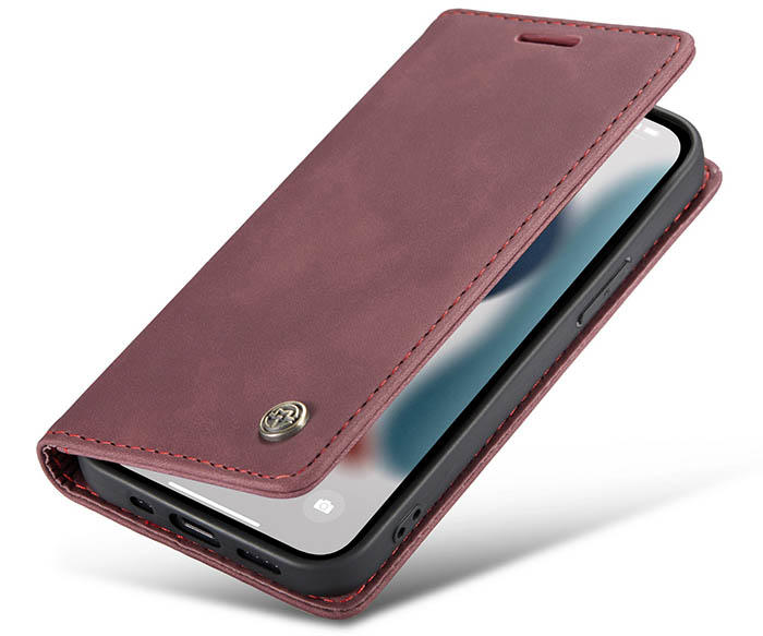 CaseMe iPhone 13 Pro Max Wallet Kickstand Magnetic Flip Leather Case