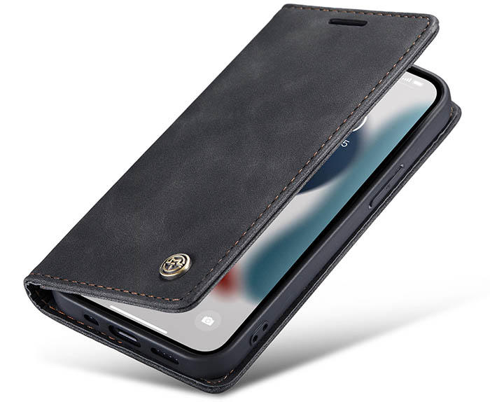 CaseMe iPhone 13 Wallet Kickstand Magnetic Flip Leather Case