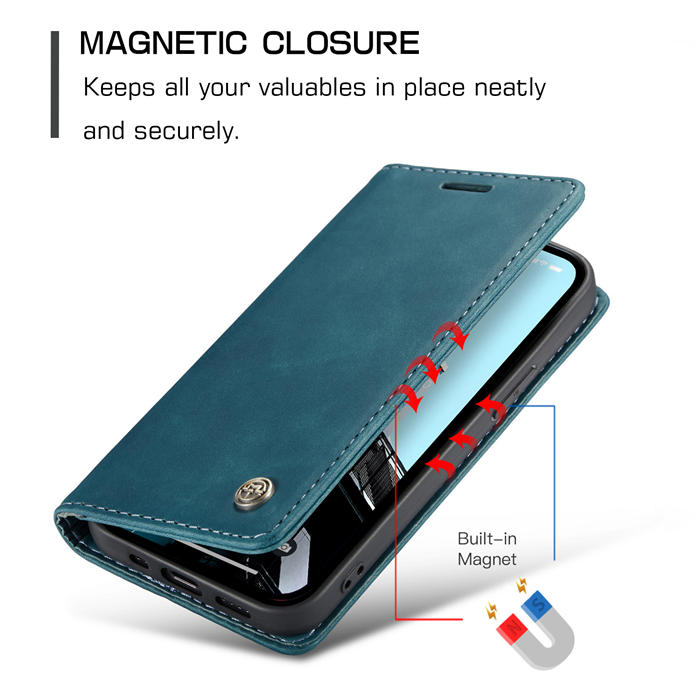 CaseMe iPhone 14 Pro Max Retro Wallet Magnetic Case