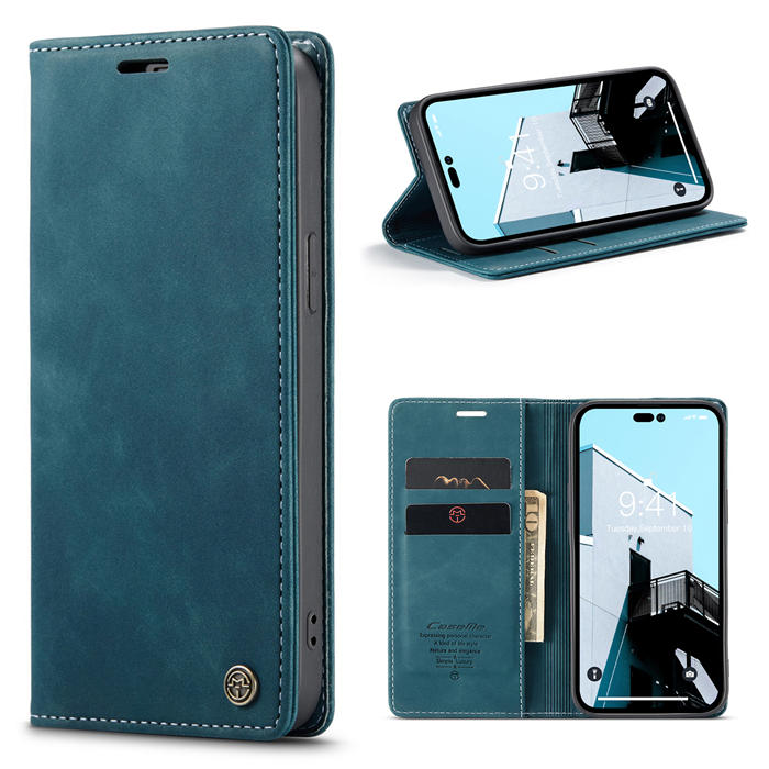 CaseMe iPhone 14 Pro Max Retro Wallet Magnetic Case