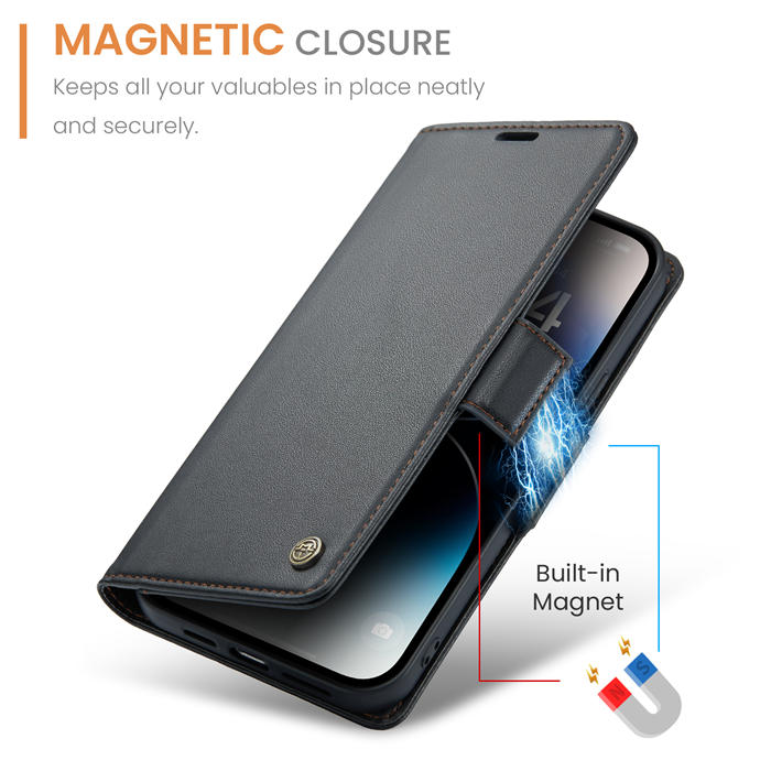 CaseMe Wallet RFID Blocking Magnetic Buckle Case